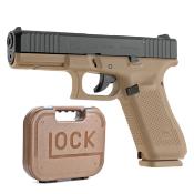 PISTOLET GLOCK 17 GEN5 FRENCH COYOTE 9mm PAK AVEC MALLETTE TAN